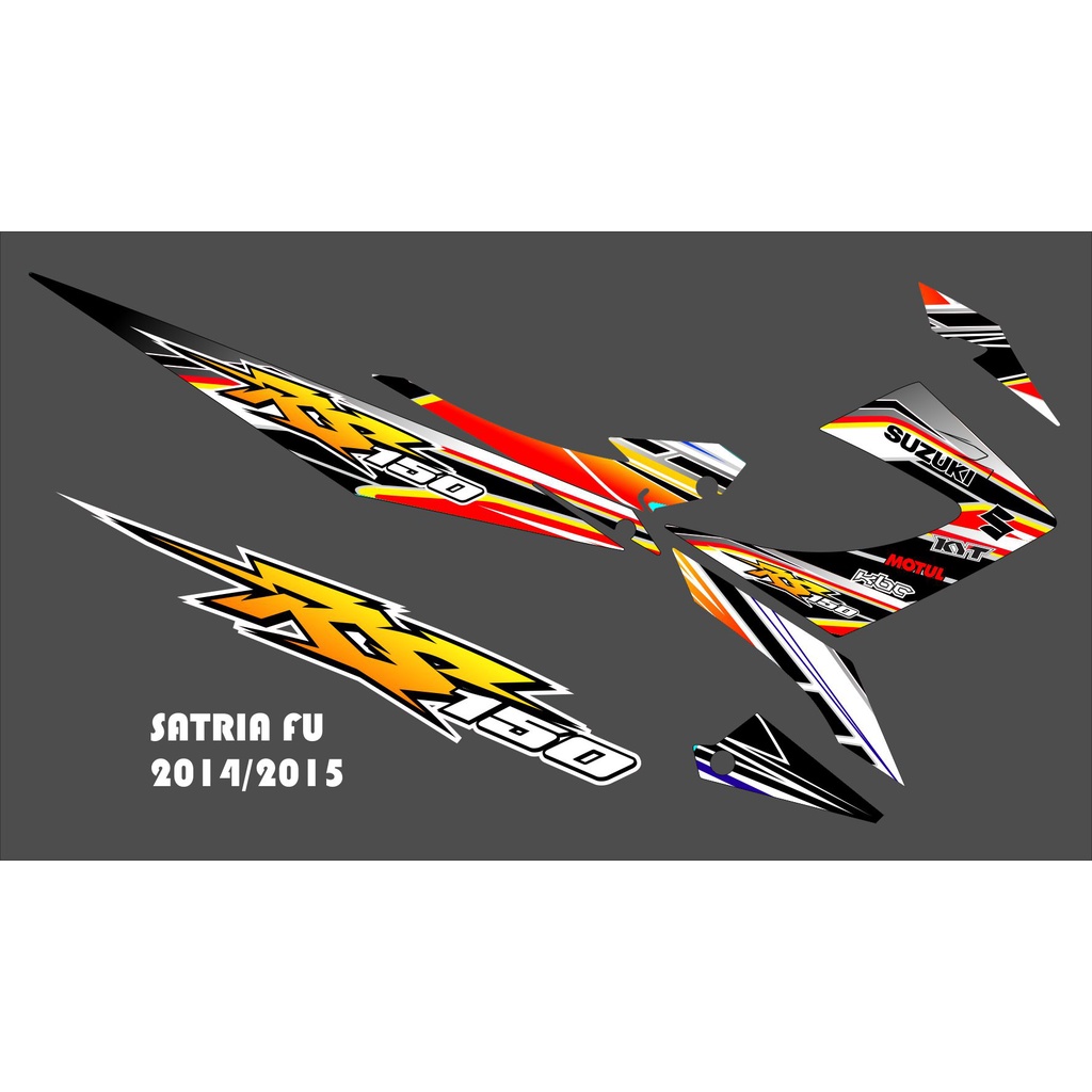 Stiker striping satria fu grafis 2014 variasi costum grafis