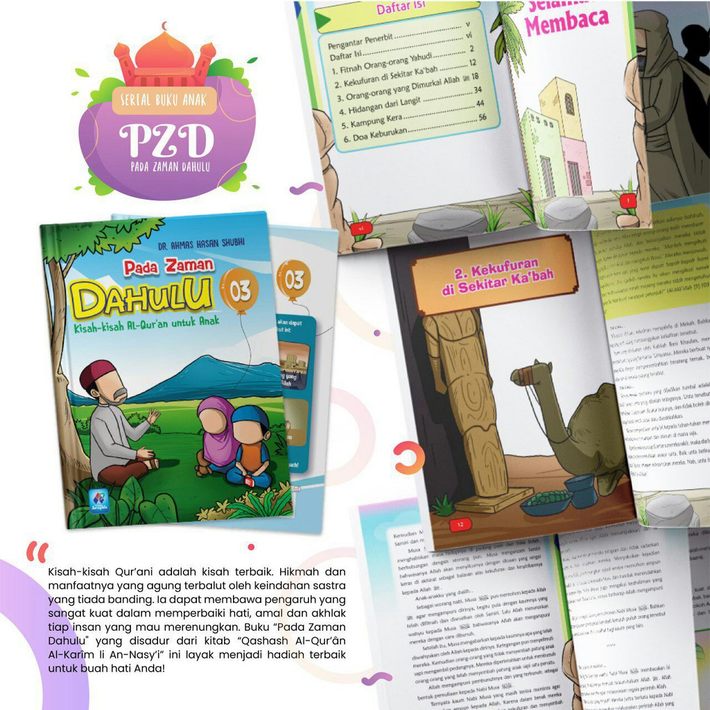 Buku Pada Zaman Dahulu Kisah-kisah Al-Qur'an untuk Anak Kisah dan Cerita Nabi 1 PAKET JILID 1-6