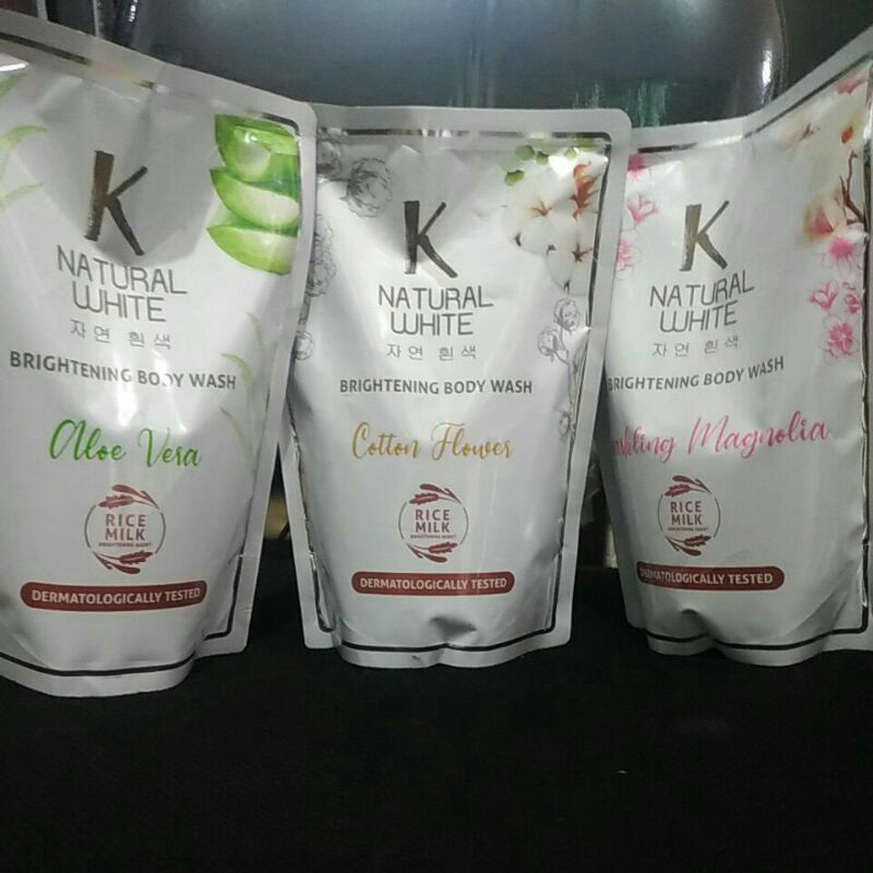 K Natural White Brightening Body Wash 420ml Sabun Cair