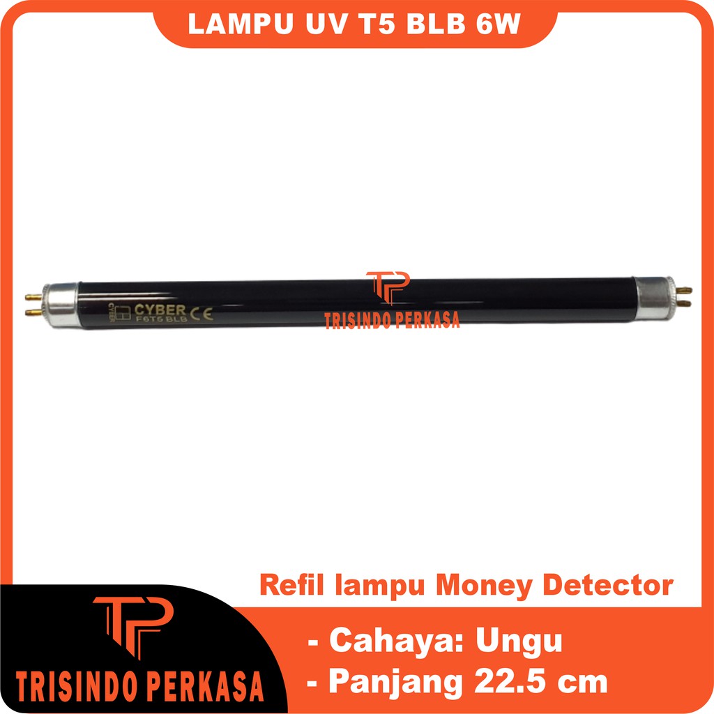 Lampu UV TL T5 BLB Refill 6 Watt / 6W Tes Uang
