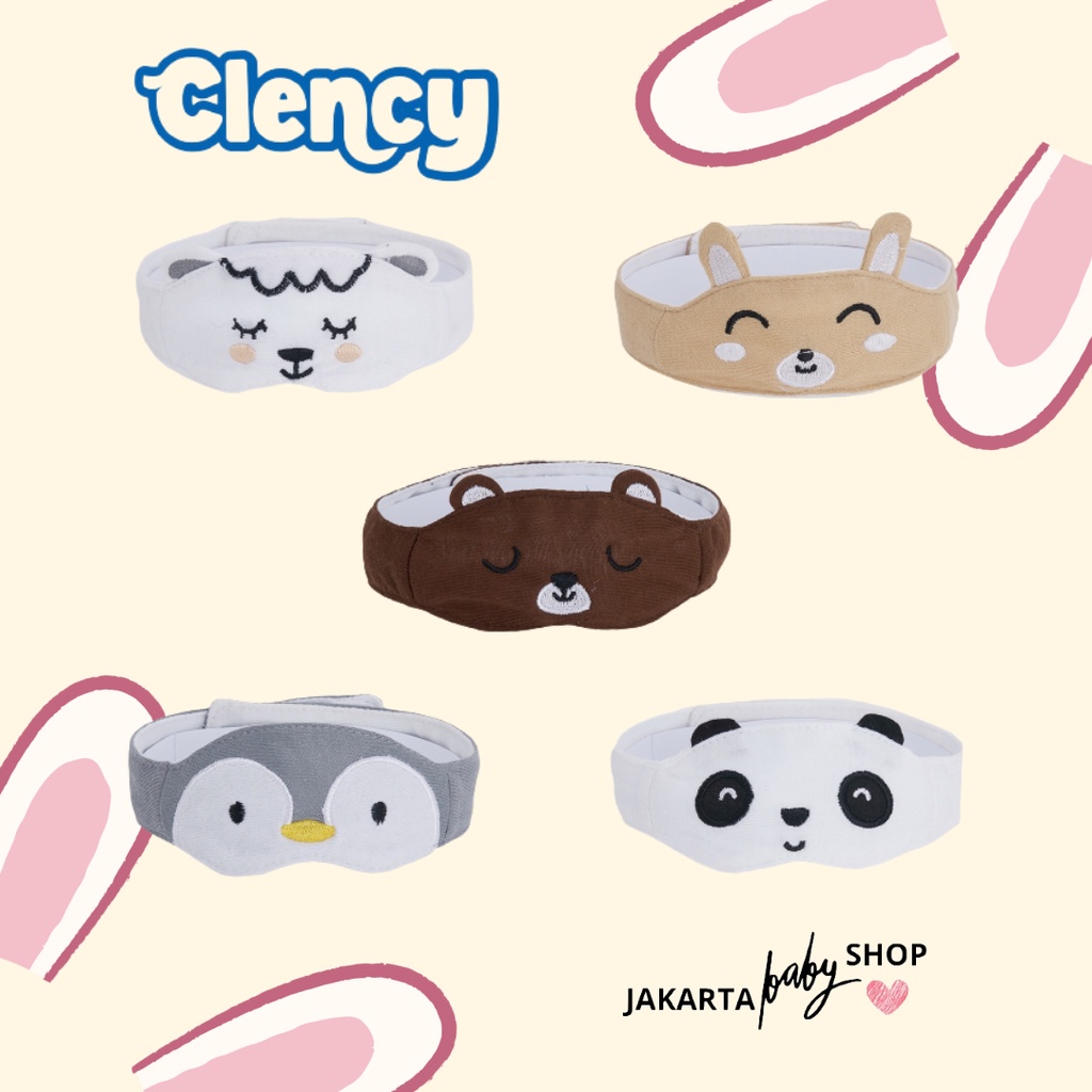 CLENCY EYE MASK BORDIR / KACAMATA BERJEMUR BAYI  CLENCY CLE101 / KACA MATA BERJEMUR BAYI KAIN LEMBUT TERLARIS / KACAMATA BERJEMUR BAYI MOTIF HEWAN LUCU KARAKTER HEWAN