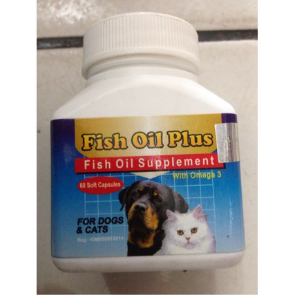 fish oil plus minyak ikan anjing kucing
