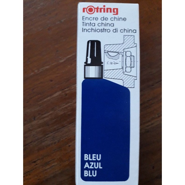 

Tinta Rotring warna biru- 23 ml