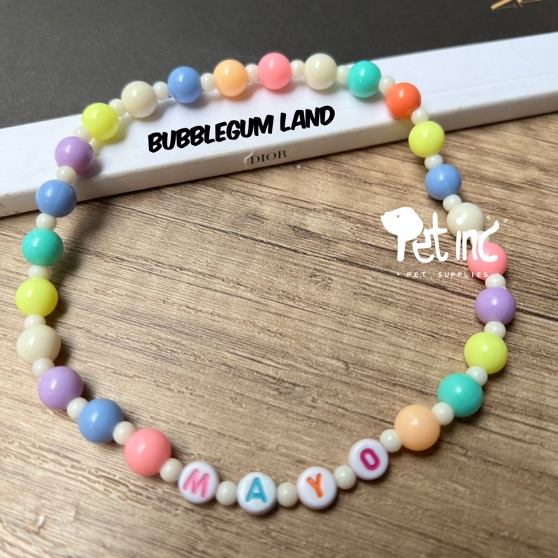 Custom korea name necklace for pet (dog, cat, rabbit)