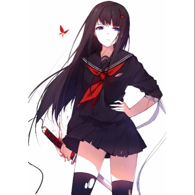 SEIFUKU HITAM DASI MERAH