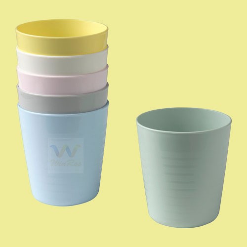 KLAS Mug Gelas warna campuran 6 Pcs