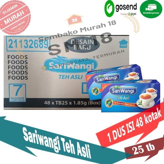

[COD] SARIWANGI TEH CELUP ASLI MURAH 25's DUS ISI 48 / Grosir minuman [COD]
