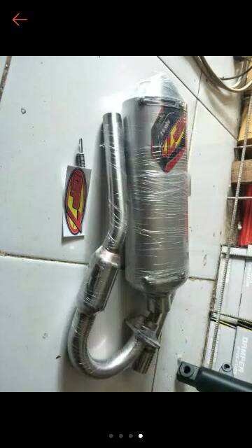 Knalpot GP7 MAX 4.1 KLX Dtracker-KLX 150R-CRF 150R-WR155 standard kompetisi Original GP7 fullsystem-2