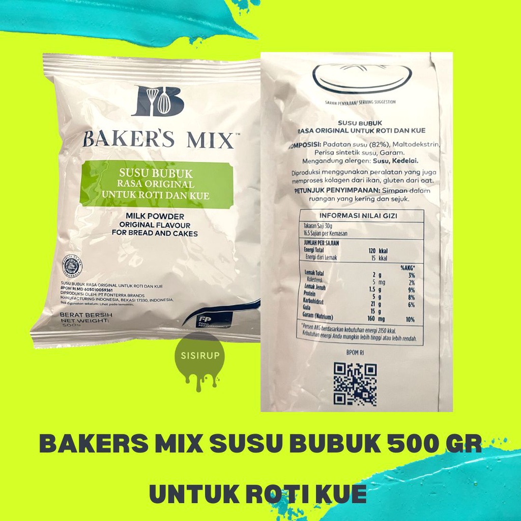 SUSU BUBUK BAKERS MIX 500 GRAM / MILK POWDER FONTERRA / ANCHOR