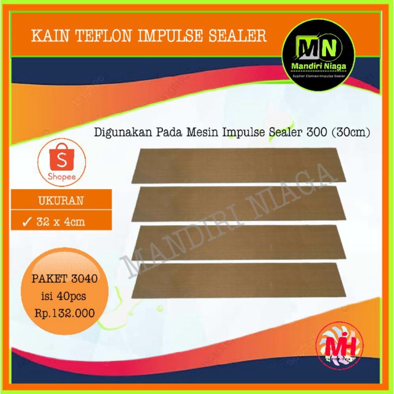 PAKET 3040 Kain Impulse Sealer Pres Plastik 30cm
