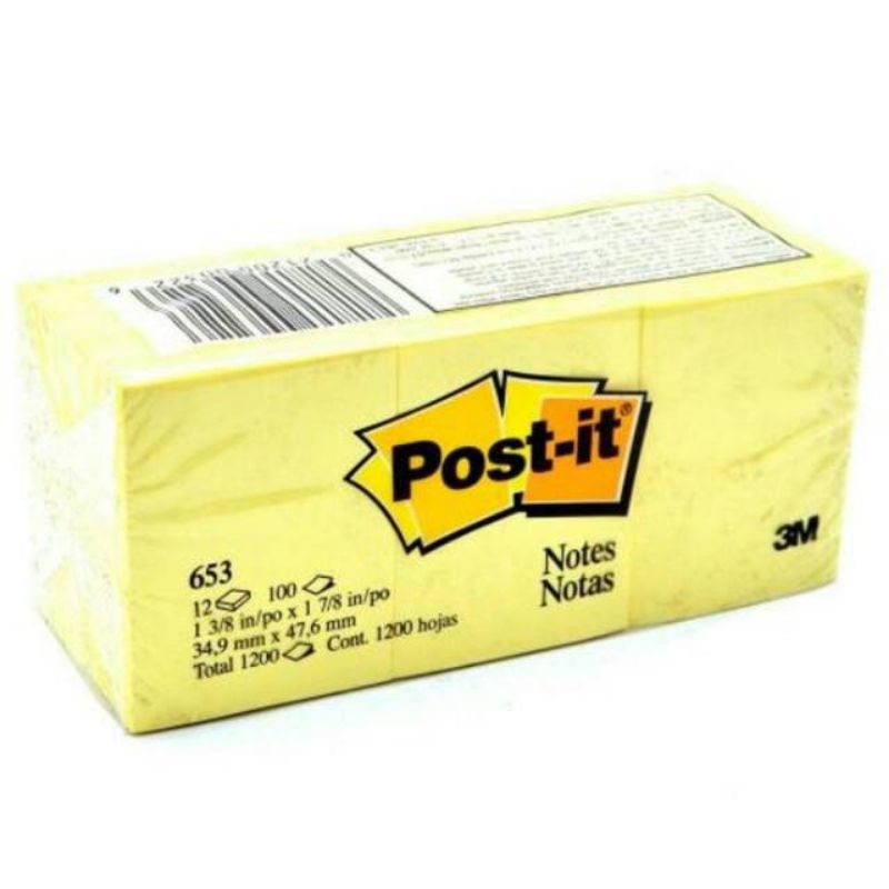 

Post - it / Memo stick / Kertas Memo 3M 653 / (1pad)