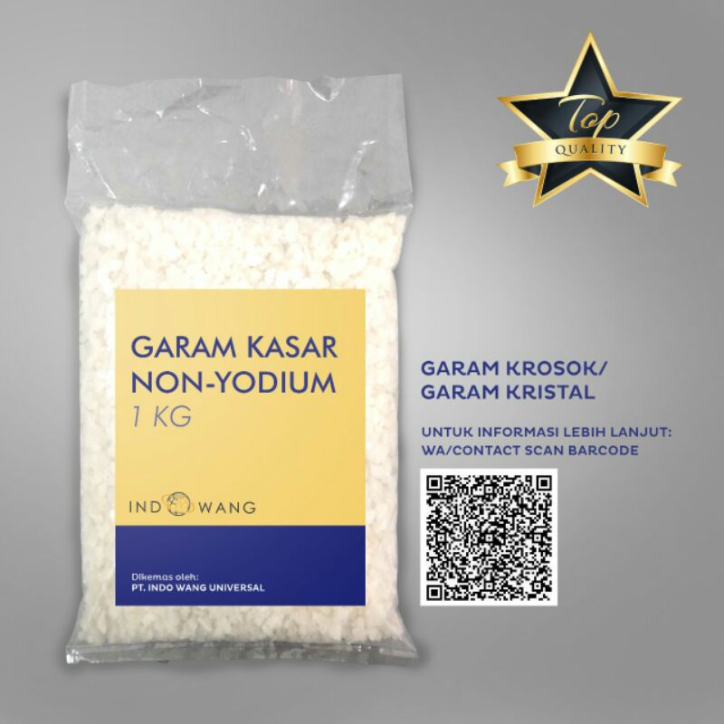 

Garam Kasar Non Yodium / Garam Krosok - 1 Kg