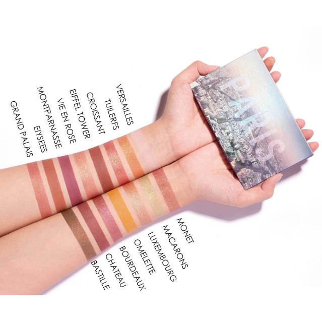 Focallure Eyeshadow Pallete GO TRAVEL 15 Colors PARIS TURKEY PRAGUE PERTH TOKYO BPOM FA-100 FA100 FA 100