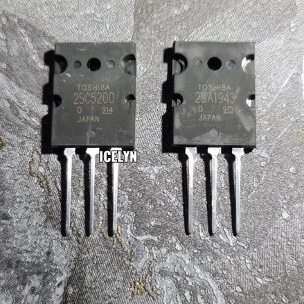 Transistor 2sa1943 &amp; 2sc5200  1943 / 5200 Seri 9 TOSHIBA Grade A