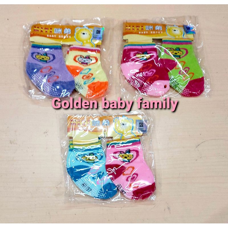 Miti Baby Socks (set isi 2 /3 set kaos kaki) kaos kaki bayi Anti Slip