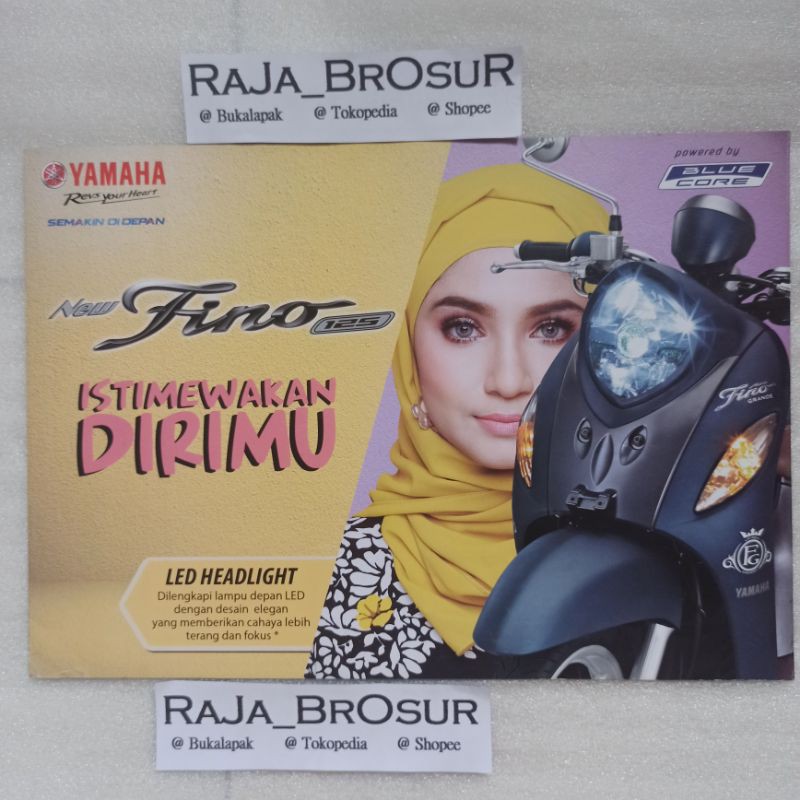 Brosur Yamaha New Fino 125 Royal Blue