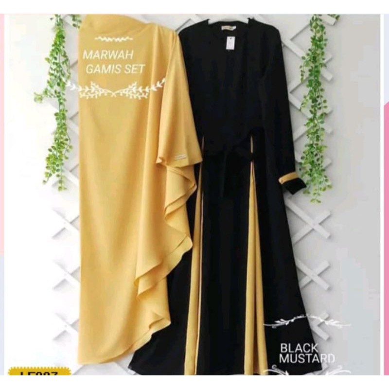 Baju Gamis Syari MARWAH SET Hijab