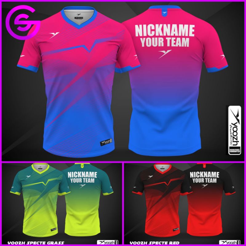 Baju Badminton Dewasa / Anak Original Yoozh SPECTE Kualitas Import