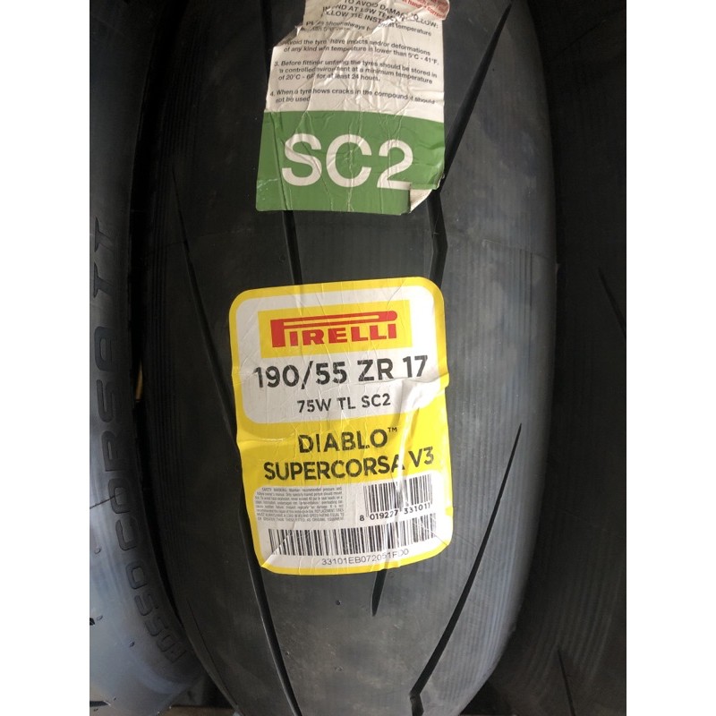 BAN MOTOR  PIRELLI DIABLO SUPERCORSA V3 190/55-17
