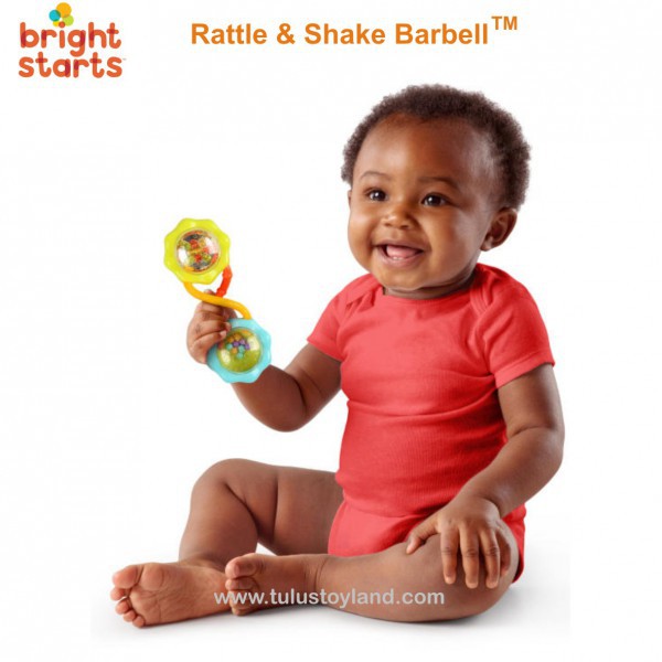 Bright Starts Rattle &amp; Shake Barbell Mainan Kerincingan Bayi