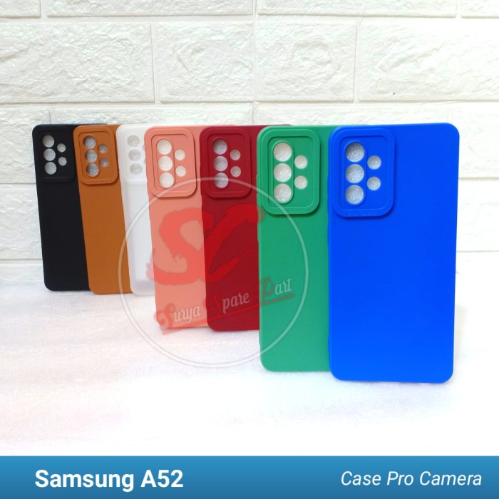 Case Slim Matte Pro Camera Samsung A52  A52S - SC