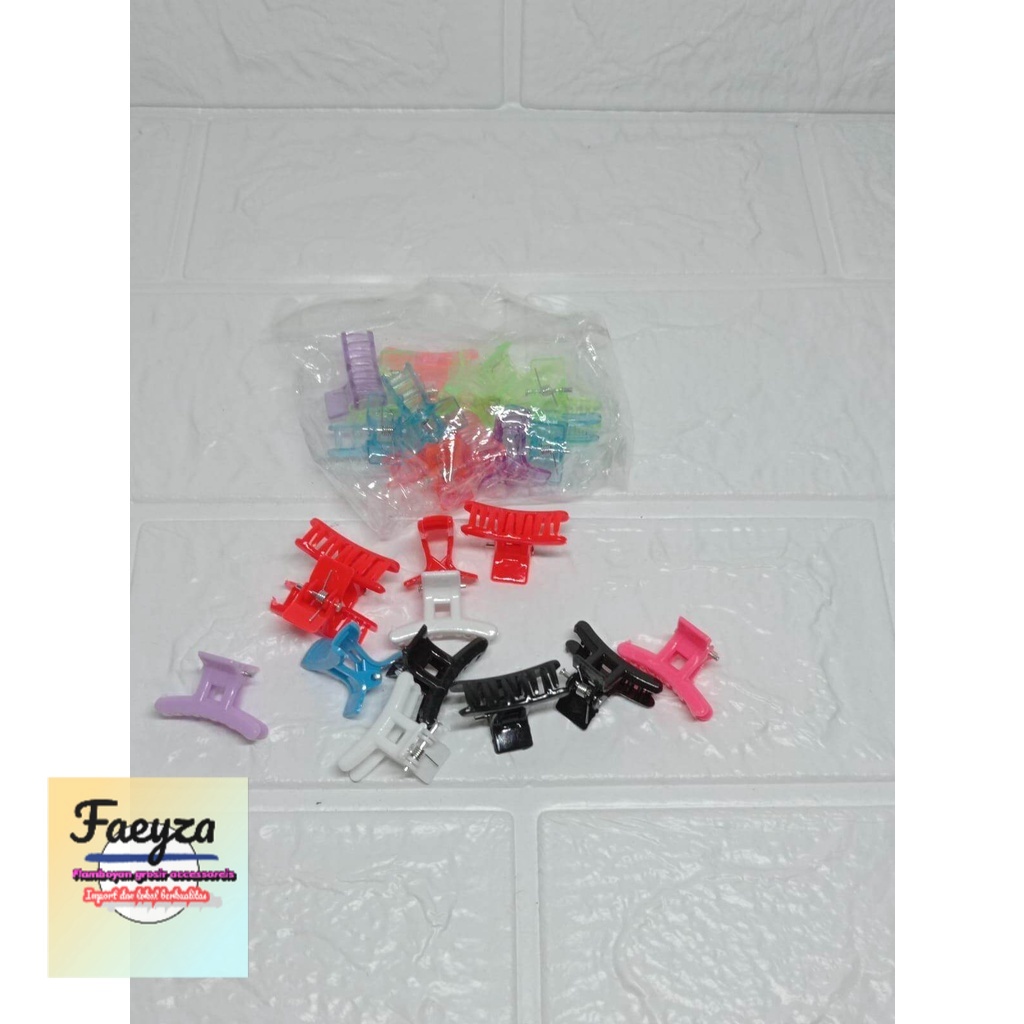 grosir 12pcs Jepit Rambut anak poni model T