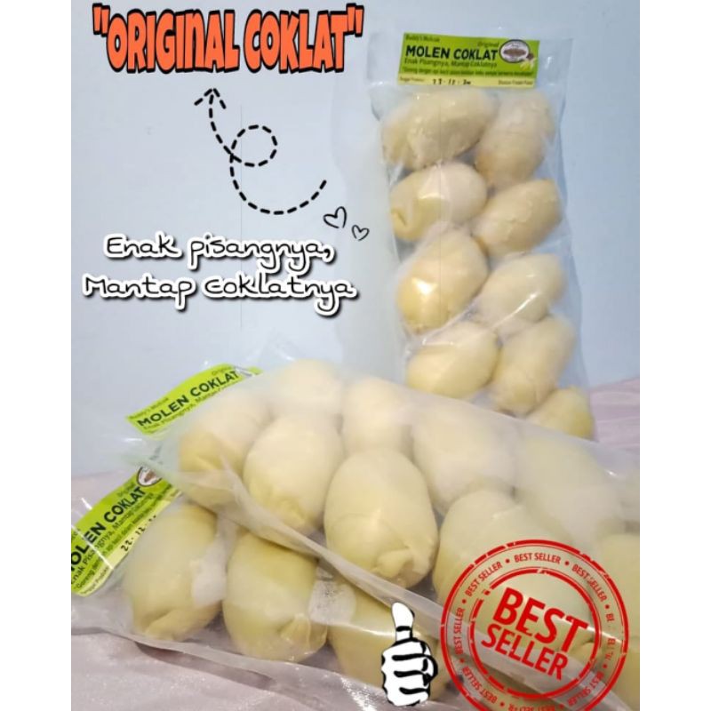 

[BEST SELLER] MOLEN pisang coklat molcok buddys molcok 600 gram isi 10