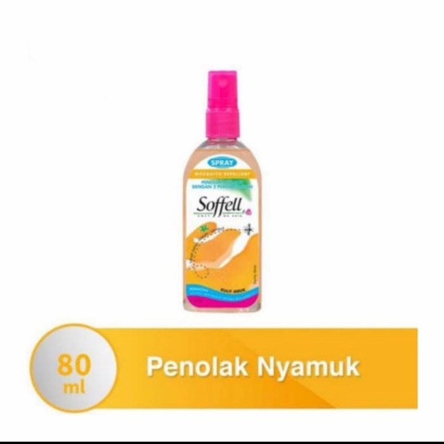 Sofell Spray Botol Kulit Jeruk 80 ml Soffell Anti Nyamuk