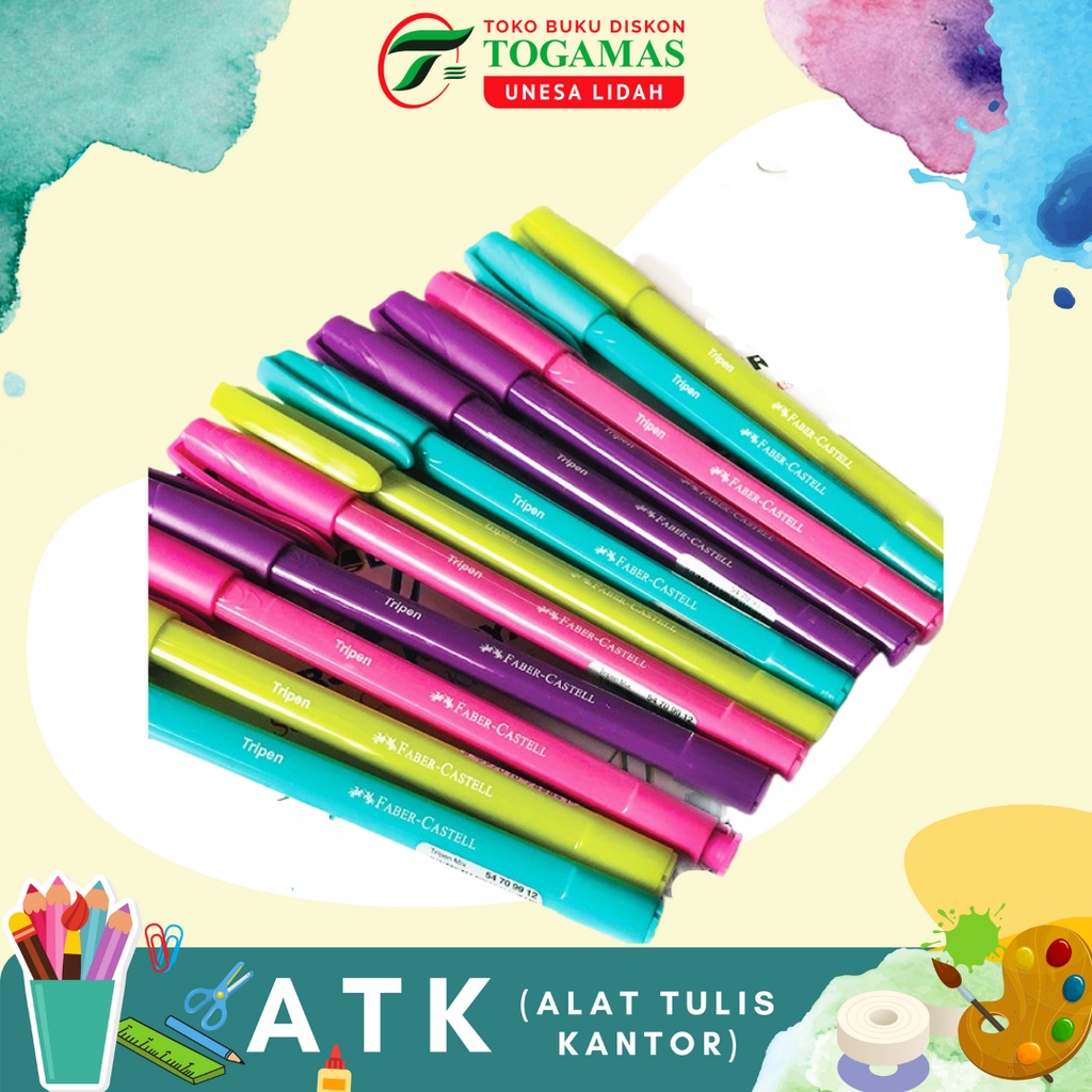 

BALLPEN ECER TRIPEN 0.7 MIXBARREL 54709912 FABER CASTEL (BLACK) / READY STOCK