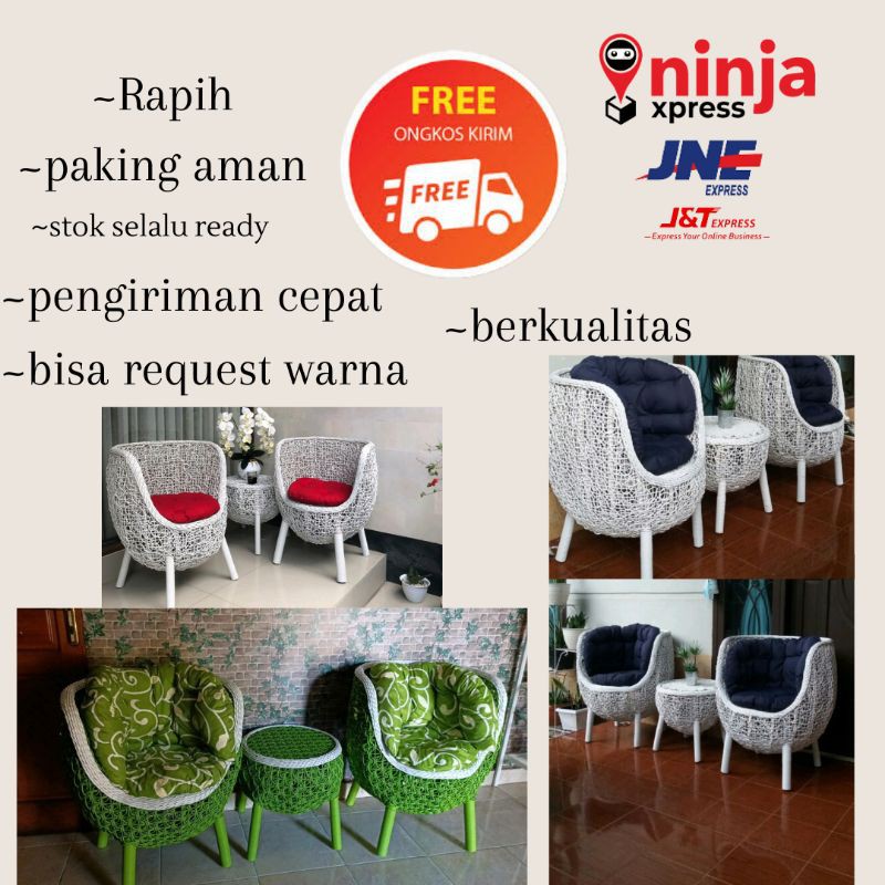 Kursi Teras Rotan Sintetis brekele
