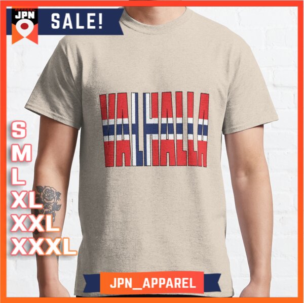 Kaos Baju Valhalla Norway T-Shirt Premium