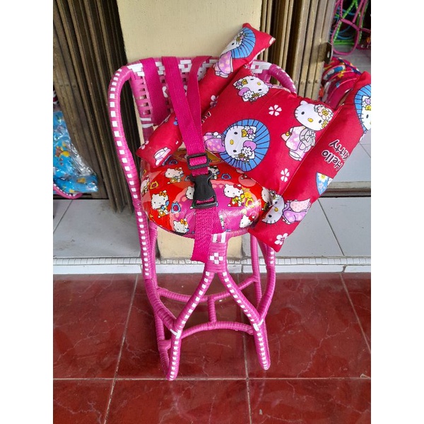 PAKET MURAH Kursi Boncengan Anak Motor Matic Lilitan Full Dilengkapi Sabuk Pengaman Dan BANTAL STANG
