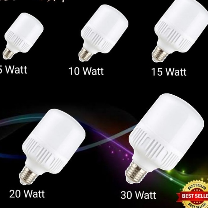 [WS]  Lampu LED Bulb Jumbo Tabung Platinum Super Terang 10W,15W,20W ,30W