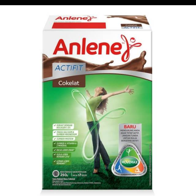 

Anlene actifit cokelat 250gr