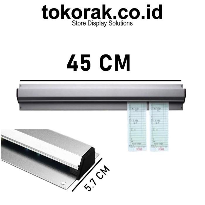 

Klip | Bill Holder Aluminium 45 Cm - Jepitan Order Dapur Bon Nota Kertas