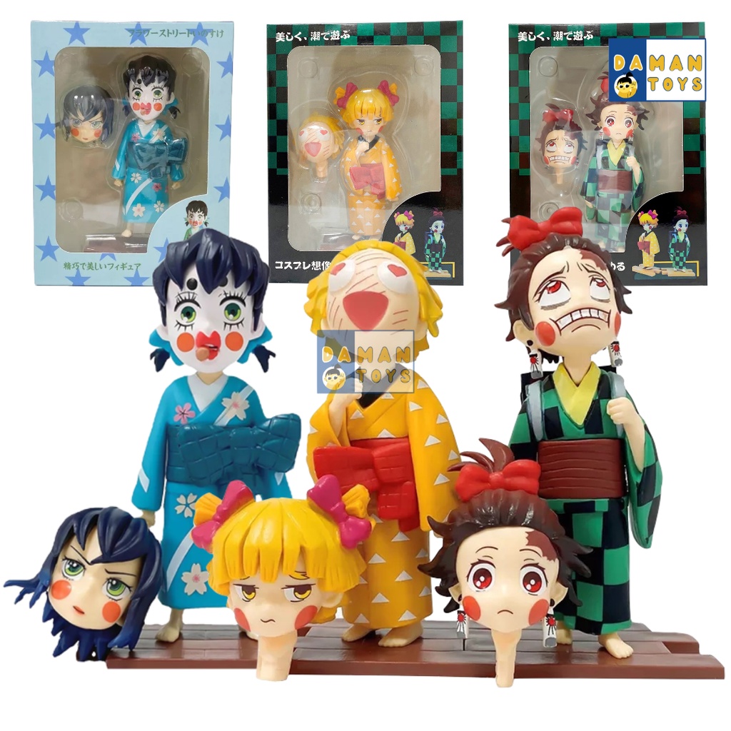 Action Figure Kimetsu No Yaiba Demon Slayer : Yuukaku-Hen Tanjiro Zenitsu Inosuke Girl Ugly Geisha