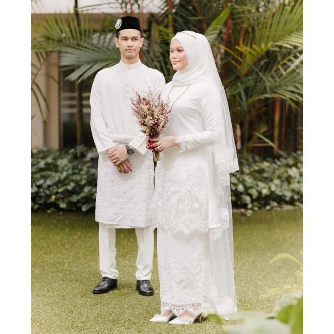 gaun pengantin Muslimah Malaysia gaun walimah gaun akad wedding dress