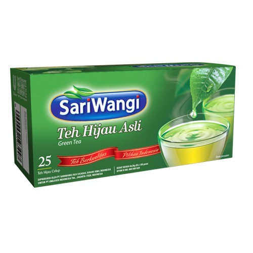 

Teh Celup Sari Wangi"Teh Hijau Asli" 25 Tea Bag