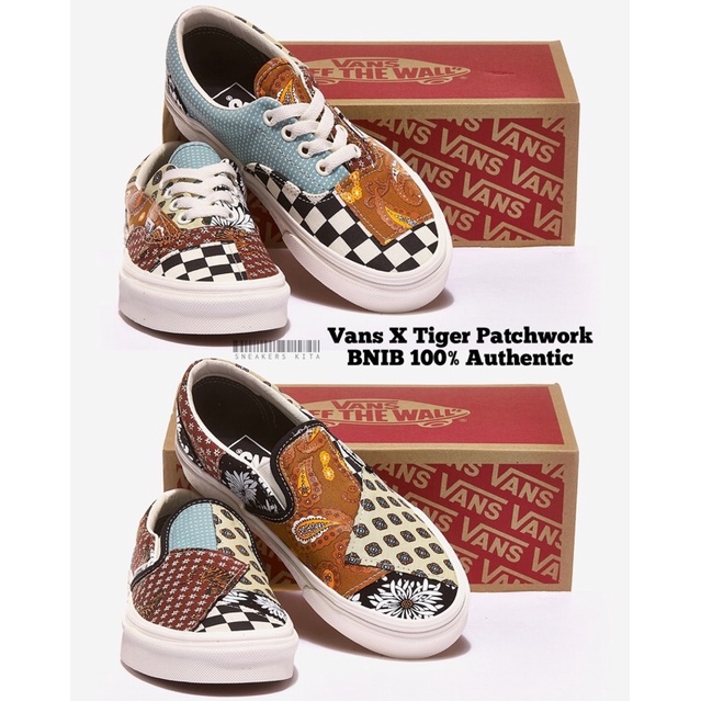 [RARE ITEM] Sepatu Vans Tiger Patchwork BNIB 100% Authentic / Vans Era Tiger Patchwork Original Bnib