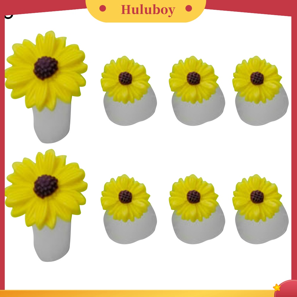 Huluboy Huluboy♡ 8pcs Pemisah Jari Kaki Bentuk Bunga / Hati / Bulat Bahan Silikon