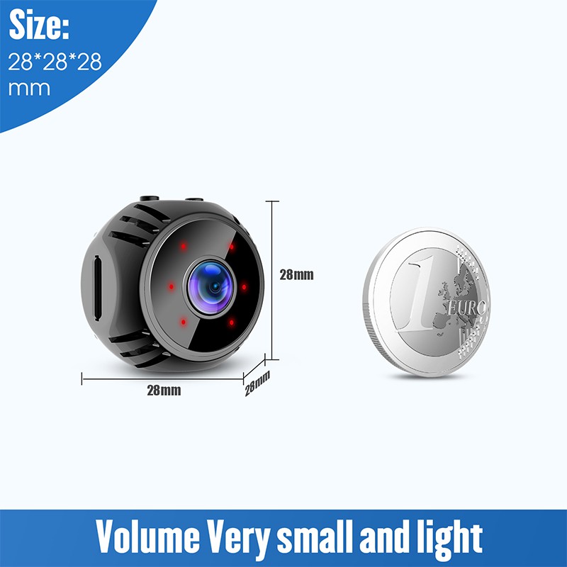 W8 Spy Camera WiFi HD 1080P  Mini Pengintai Mini Hidden Cam Full Hd Outdoor Wireless Spycam Motion Detector