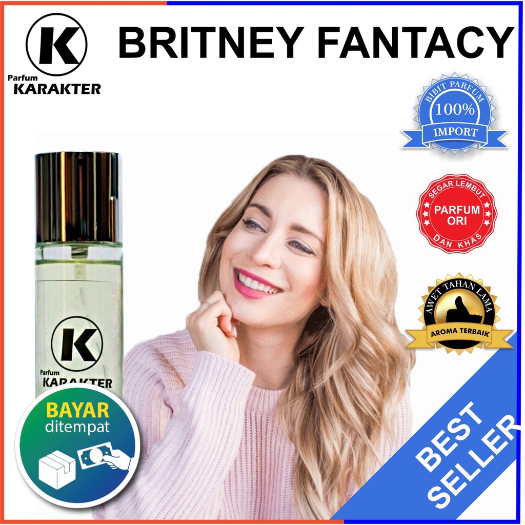 Bisa Cod | Parfum Cewek Britney Fantasy  Bibit Parfum Import Wangi &amp; Tahan Lama  Kemasan 30ml