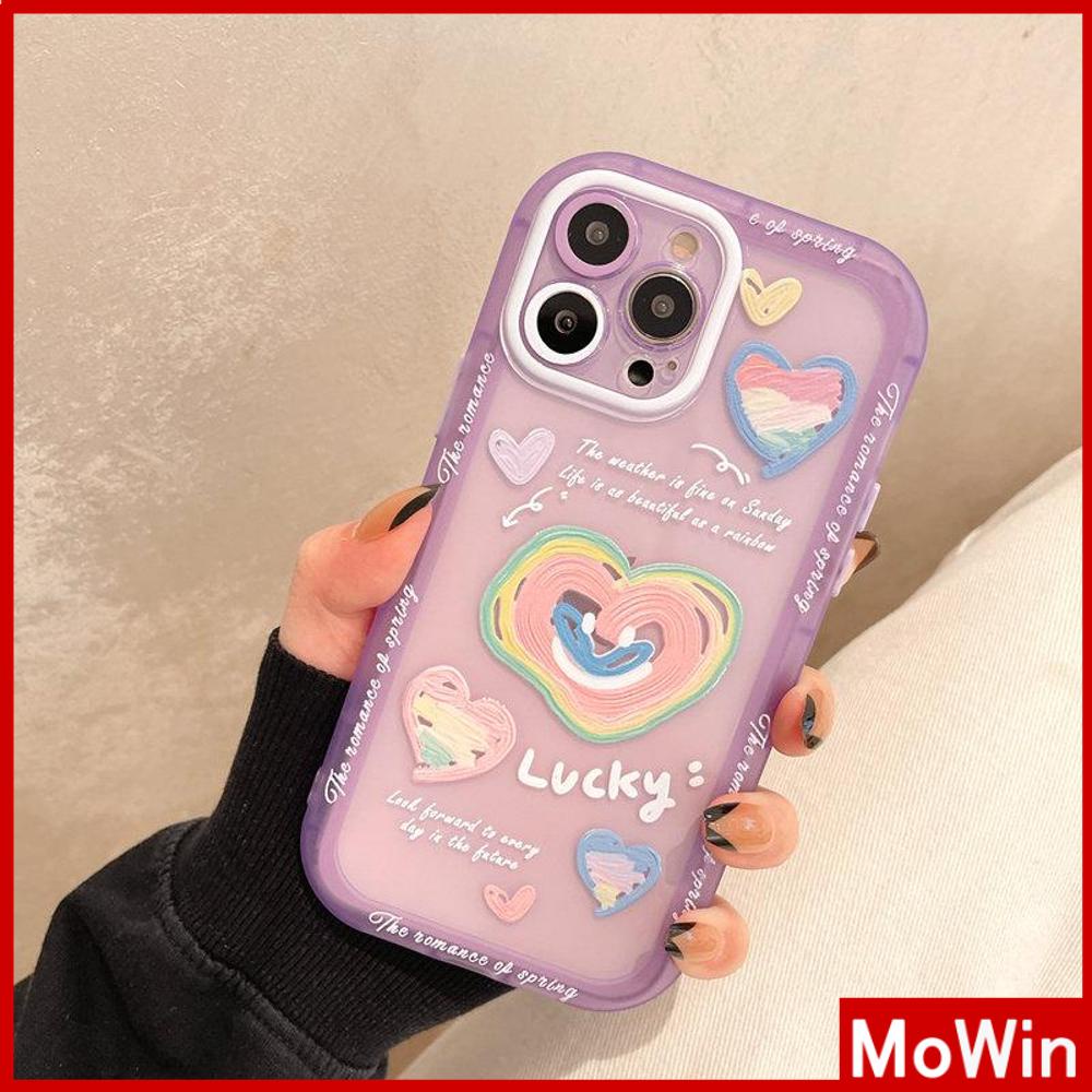 iPhone Case Silicone Soft Case Clear Case Fluorescent Color Airbag Shockproof Protection Camera Heart Cute Compatible For iPhone 11 Pro Max 13 Pro Max 12 Pro Max 7Plus xr XS Max