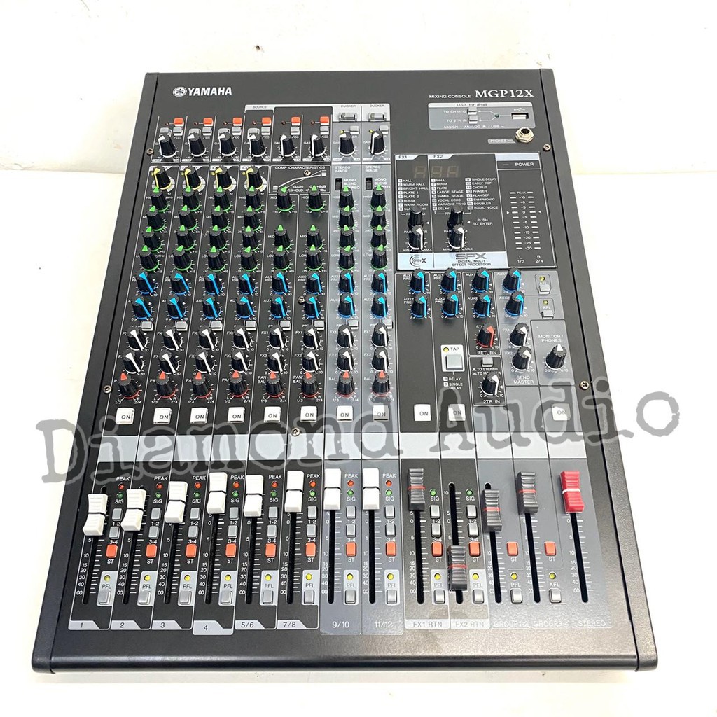 PROMO MURAH audio mixer yamaha mgp 12x/mgp12x/mgp12 x ( 12 channel ) GRADE A