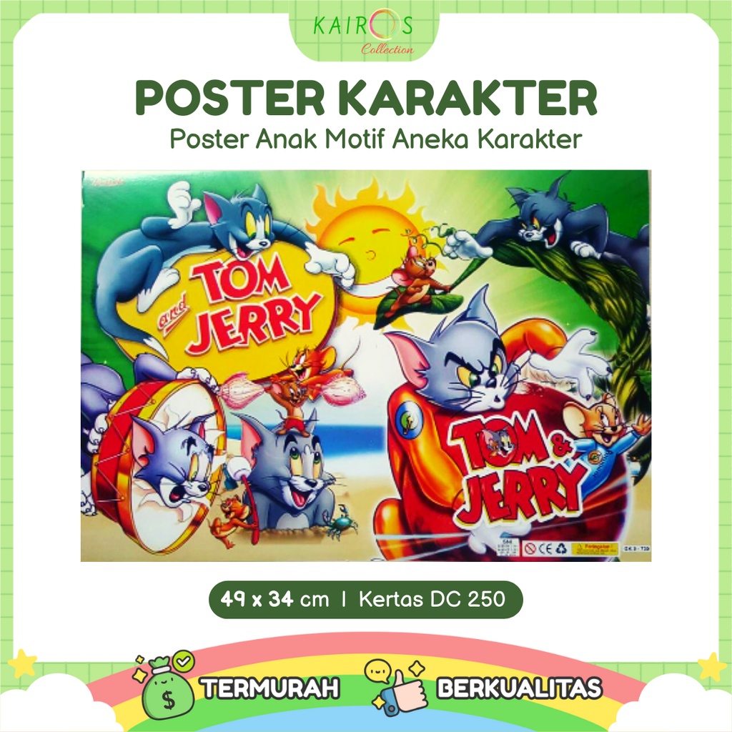 Poster Kartun Anak Belajar