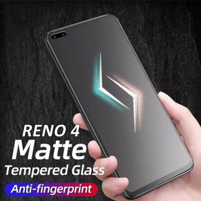 Matte Glass 9H Full Layar Oppo Reno 6 5G 6Z 5 5F 5[5G] 4 4F 4[5G] 3 3 Pro 2 2F 2z