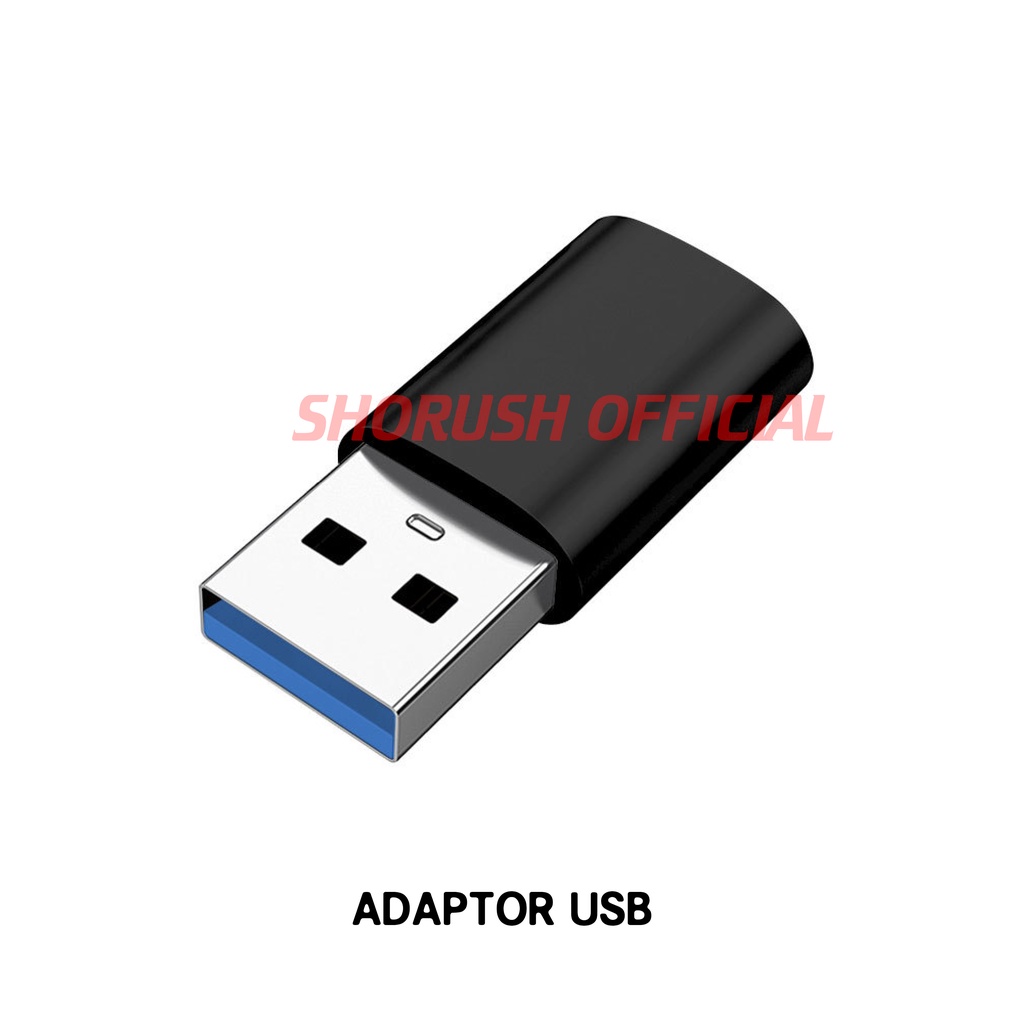 Shorush Adaptor Type C ke Micro USB IOS Ligtning USB Microphone Adapter