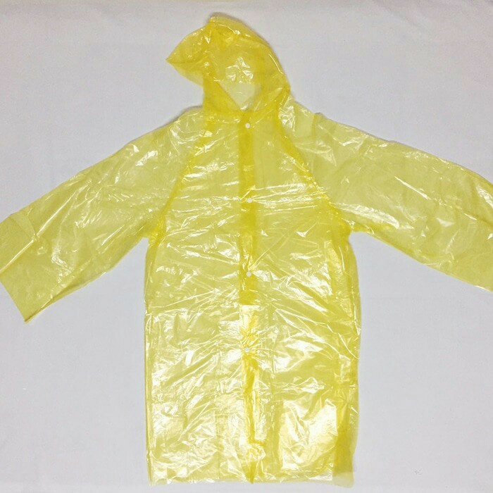 Jas Hujan Sekali Pakai Disposable Emergency Raincoat Warna Random