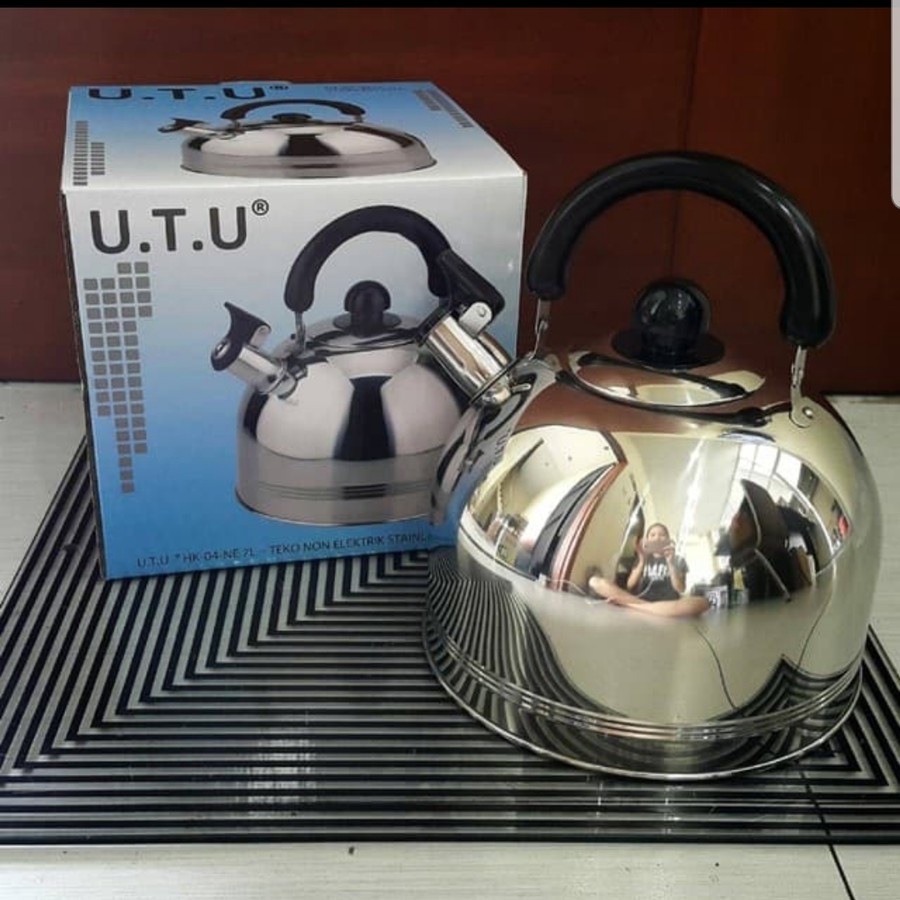 UTU HK 04 NE 7 Liter - Teko Bunyi Stainless / Teko Masak Air 7 Liter / Kettle Masak