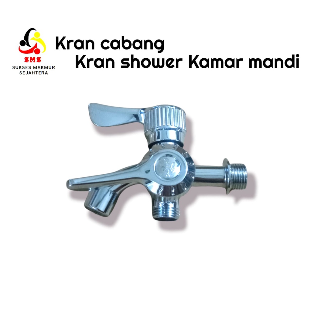 Kran Cabang Shower - Kran Double Engkol | Kran Shower | Kran Stainless